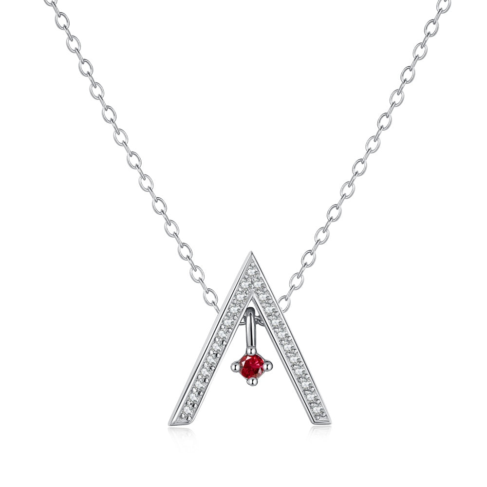 [Lora-Jewelry] Collier scintillant en forme de « A »