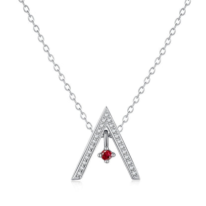 [Lora-Jewelry] Collier scintillant en forme de « A »