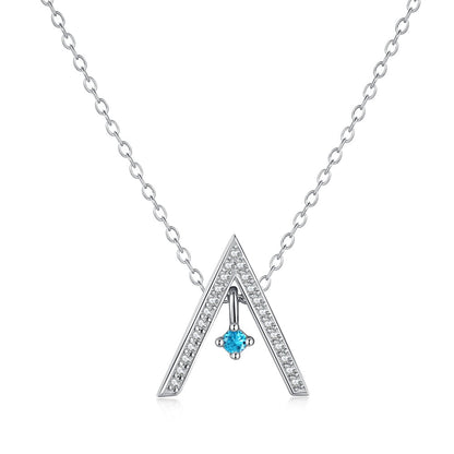 [Lora-Jewelry] Collier scintillant en forme de « A »