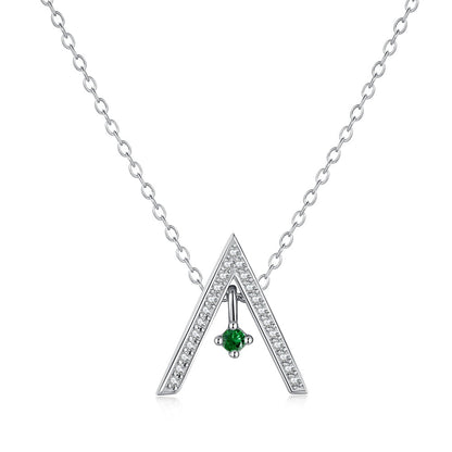 [Lora-Jewelry] Collier scintillant en forme de « A »