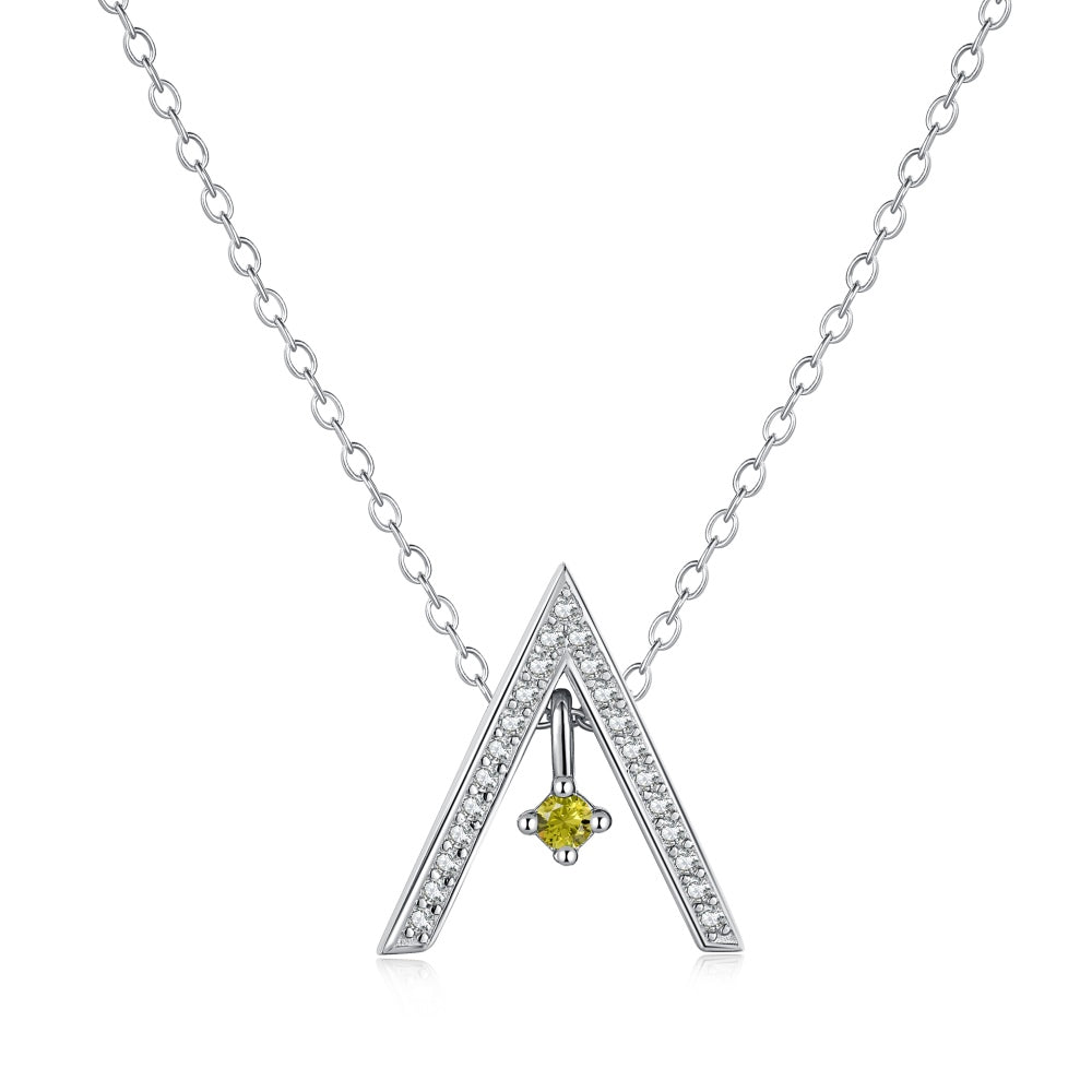 [Lora-Jewelry] Collier scintillant en forme de « A »
