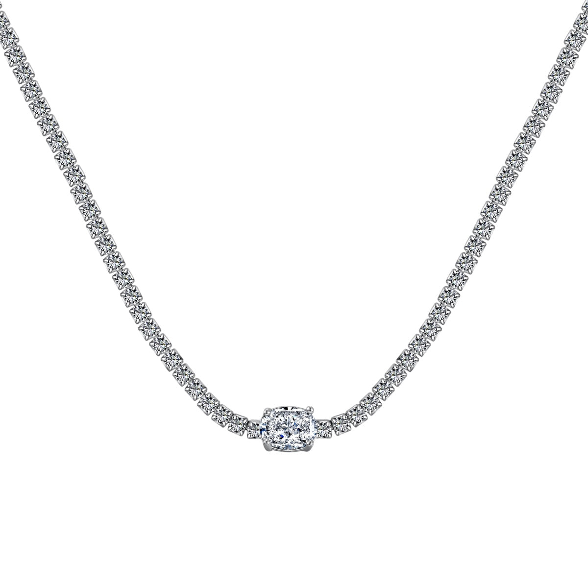 [Lora-Jewelry] Collier taille ovale brillant de 1,0 carat