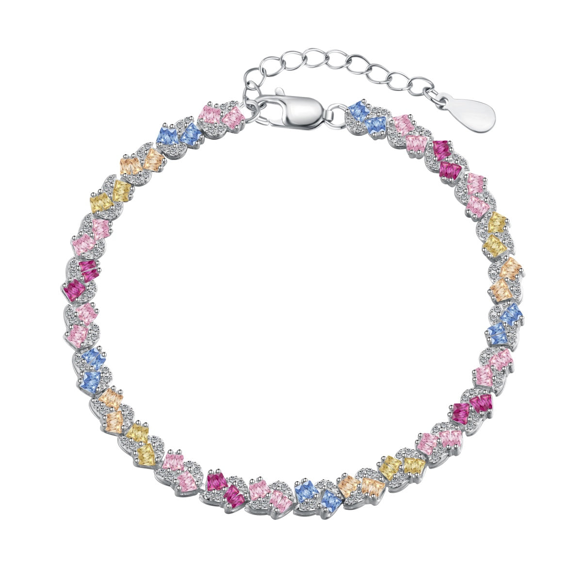 [Lora-Jewelry] Bracelet de fête orné de fleurs colorées