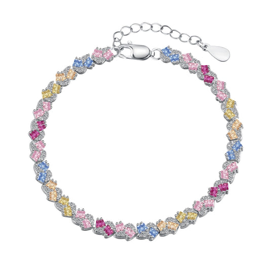 [Lora-Jewelry] Bracelet de fête orné de fleurs colorées