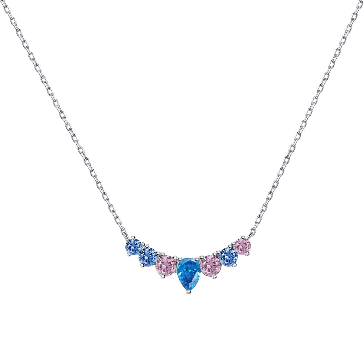 [Lora-Jewelry] Collier délicat en forme de cœur coloré