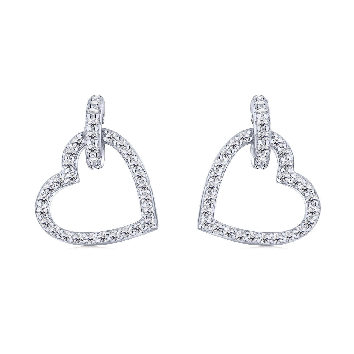 [Lora-Jewelry] Boucles d'oreilles délicates en forme de cœur