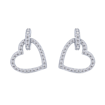 [Lora-Jewelry] Boucles d'oreilles délicates en forme de cœur