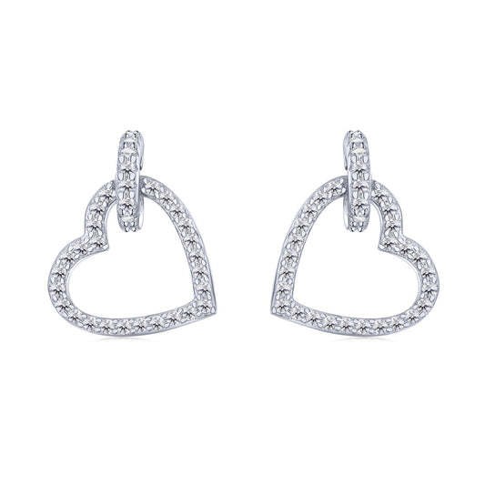 [Lora-Jewelry] Boucles d'oreilles délicates en forme de cœur