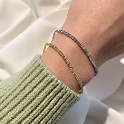[Lora-Jewelry] Bracelet tennis taille princesse brillant et radieux