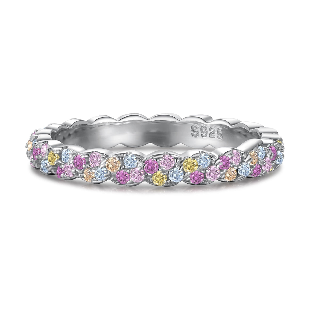[Lora-Jewelry] Bague quotidienne délicate et éclatante à taille ronde