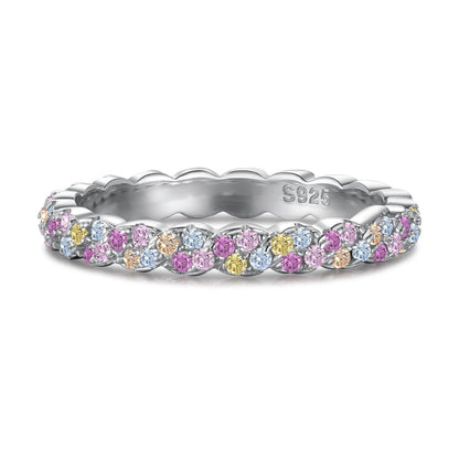 [Lora-Jewelry] Bague quotidienne délicate et éclatante à taille ronde