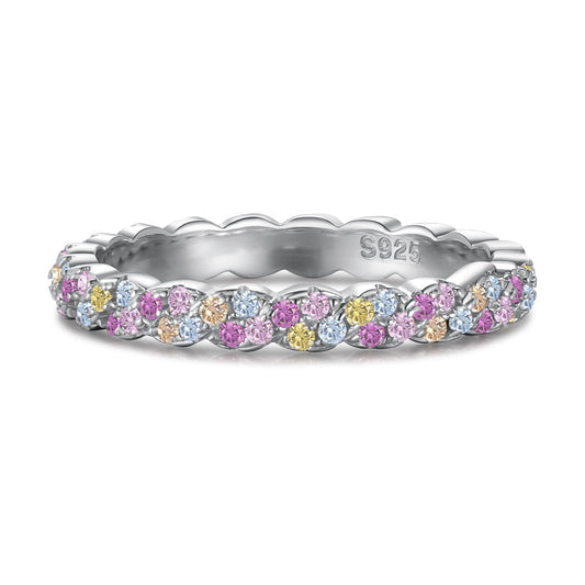 [Lora-Jewelry] Bague quotidienne délicate et éclatante à taille ronde