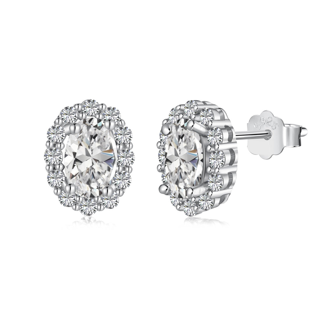 [Lora-Jewelry] Boucles d'oreilles quotidiennes délicates et uniques à coupe ovale