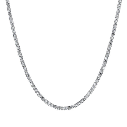 [Lora-Jewelry] Collier tennis délicat de forme ronde