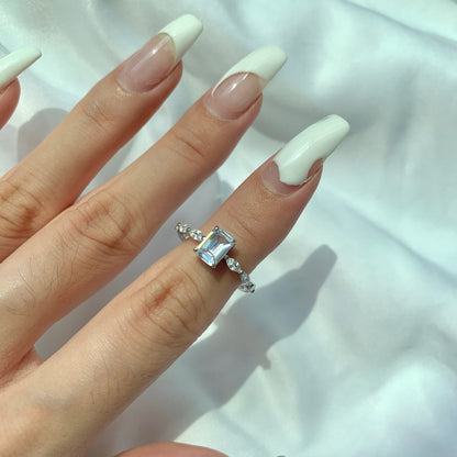 [Lora-Jewelry] Bague quotidienne délicate et resplendissante de 1,0 carat