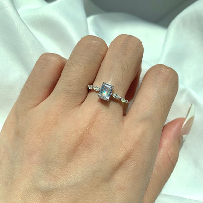 [Lora-Jewelry] Bague quotidienne délicate et resplendissante de 1,0 carat