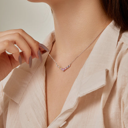 [Lora-Jewelry] Collier arc-en-ciel éblouissant