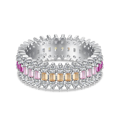 [Lora-Jewelry] Bague quotidienne ornée de motifs colorés et radieux