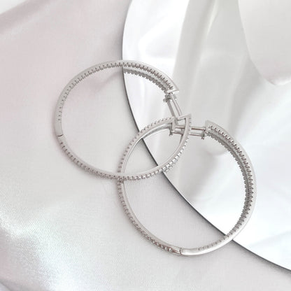 [Lora-Jewelry] Boucles d'oreilles créoles larges et populaires