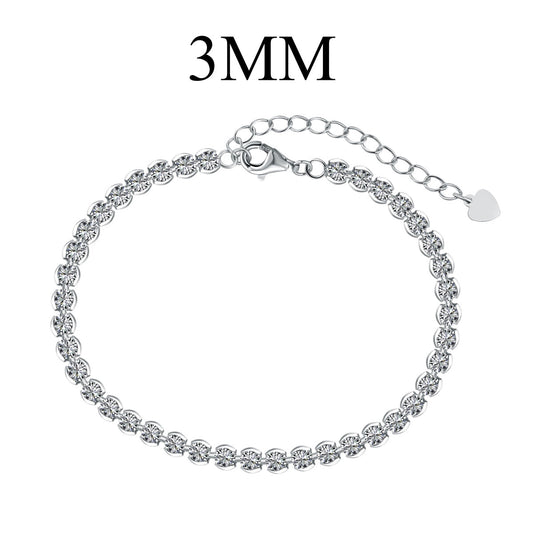 [Lora-Jewelry] Bracelet rond scintillant et orné pour tous les jours