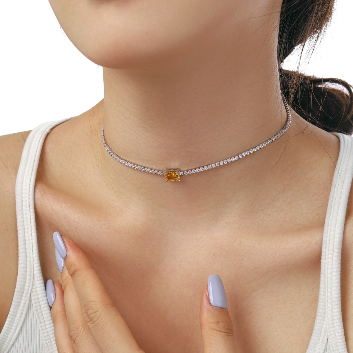 [Lora-Jewelry] Collier orné d'émeraude taille 2,0 carats