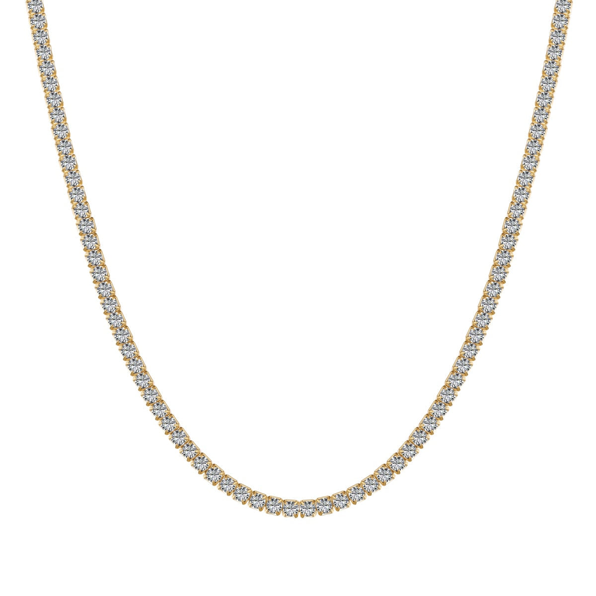 [Lora-Jewelry]繊細なラウンドシェイプのテニスネックレス
