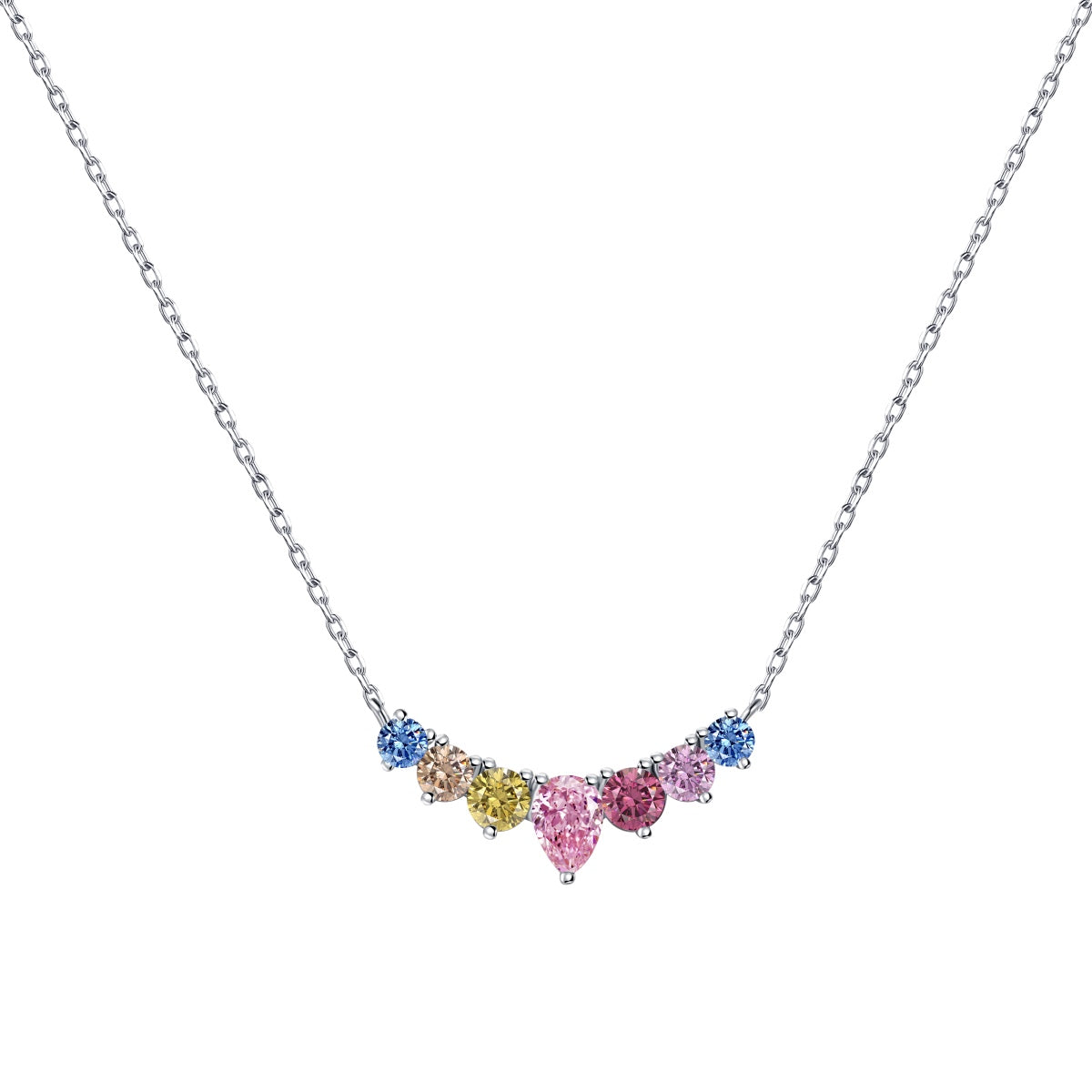 [Lora-Jewelry] Collier délicat en forme de cœur coloré