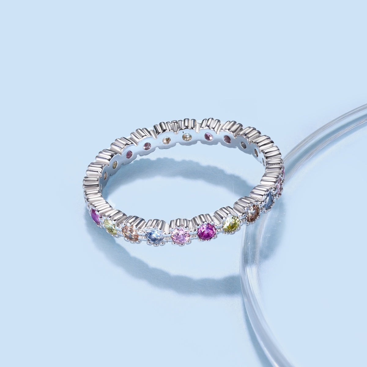 [Lora-Jewelry] Bague de fête exquise et colorée à coupe ronde