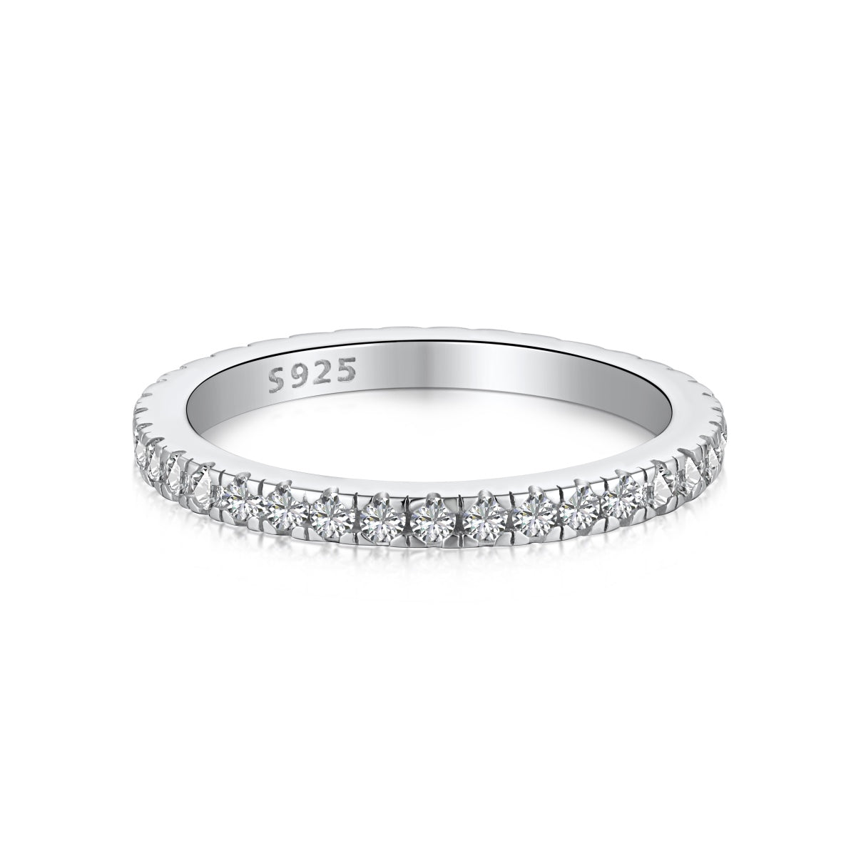 [Lora-Jewelry] Bague quotidienne délicate et scintillante à taille ronde