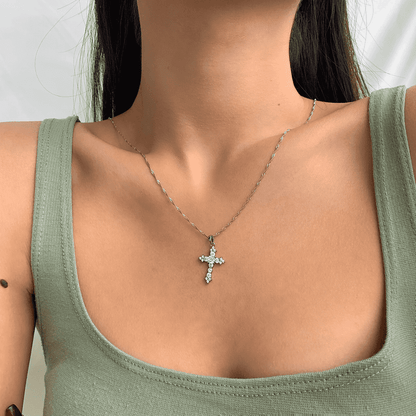 [Lora-Jewelry] Collier délicat en forme de croix
