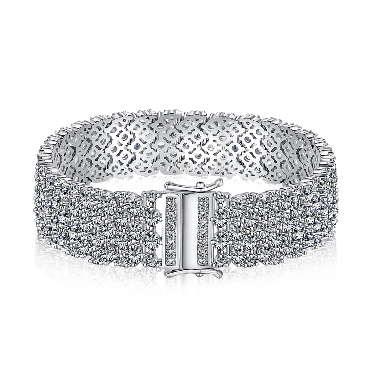 [Lora-Jewelry] Bracelet de fête élégant et orné de coupe ronde
