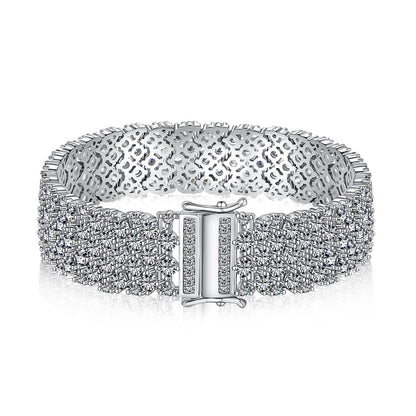 [Lora-Jewelry] Bracelet de fête élégant et orné de coupe ronde