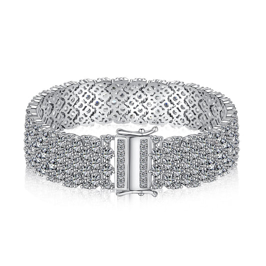 [Lora-Jewelry] Bracelet de fête élégant et orné de coupe ronde
