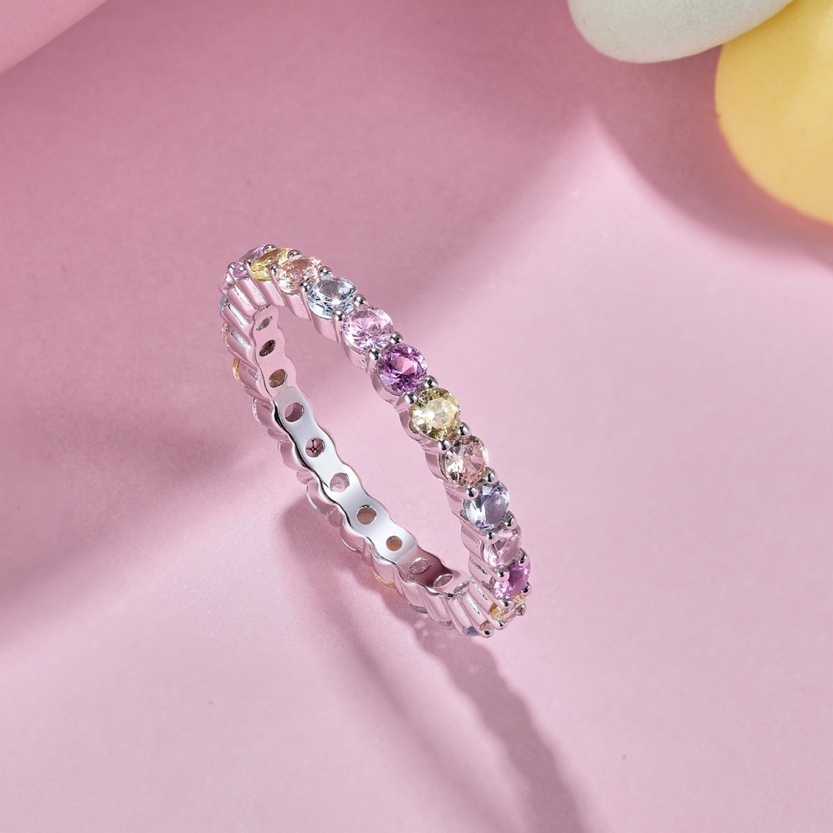 [Lora-Jewelry] Bague de fête éblouissante et resplendissante à taille ronde