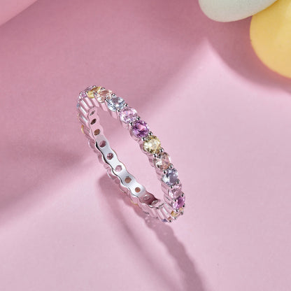 [Lora-Jewelry] Bague de fête éblouissante et resplendissante à taille ronde