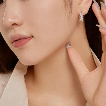 [Lora-Jewelry] Boucles d'oreilles éblouissantes et colorées en émeraude taille quotidienne