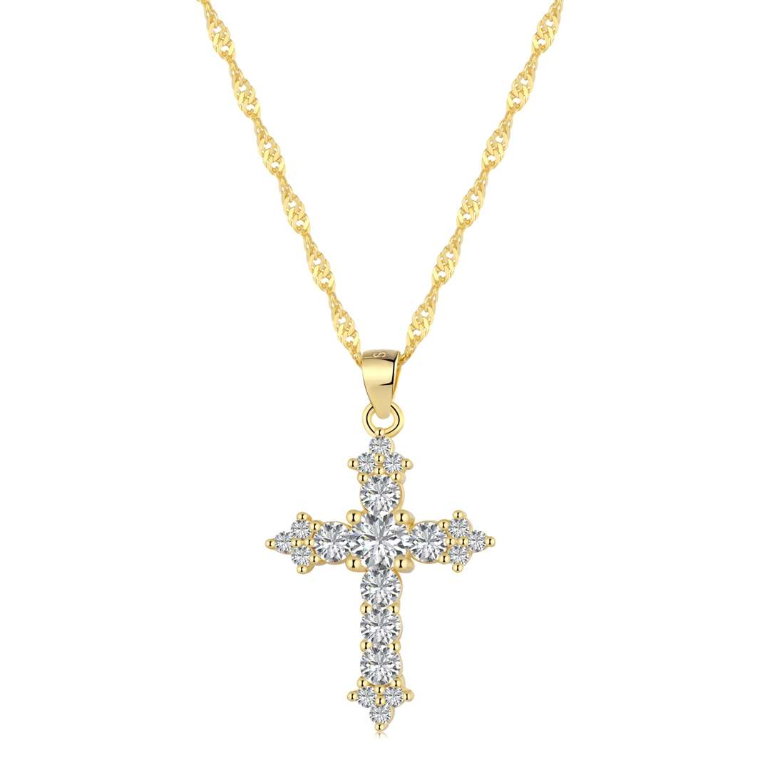 [Lora-Jewelry] Collier délicat en forme de croix