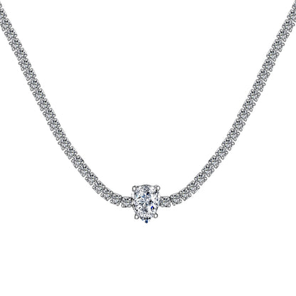 [Lora-Jewelry] Collier tennis unique taille poire de 1,0 carat