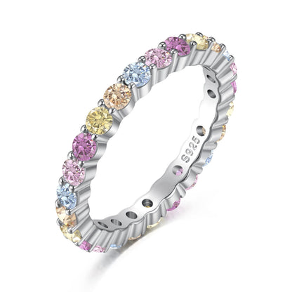 [Lora-Jewelry] Bague de fête éblouissante et resplendissante à taille ronde