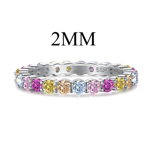 [Lora-Jewelry] Bague de fête éblouissante et resplendissante à taille ronde
