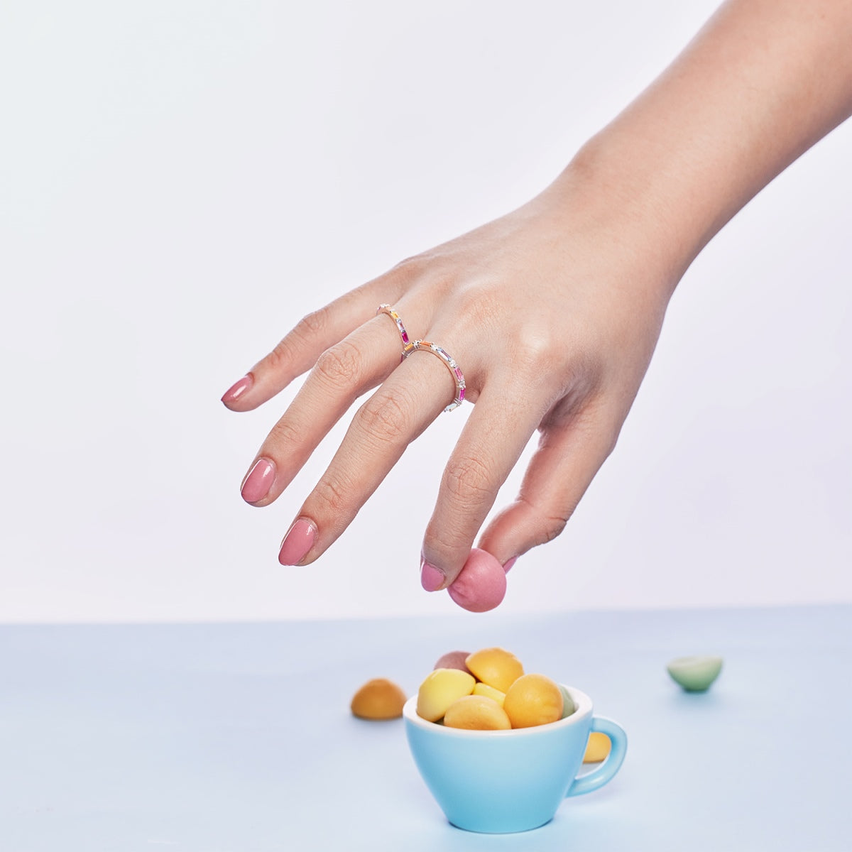 [Lora-Jewelry] Superbe bague quotidienne en émeraude multicolore