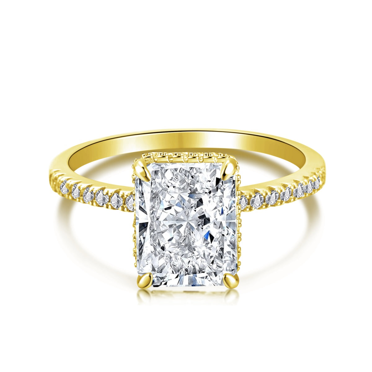 [Lora-Jewelry] Bague de fiançailles luxueuse de 4,0 carats