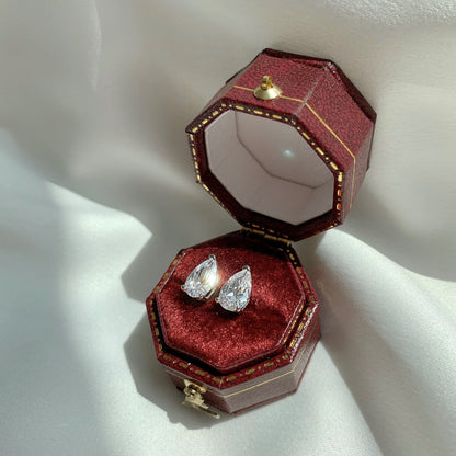 [Lora-Jewelry] Boucles d'oreilles ornées en forme de goutte d'eau