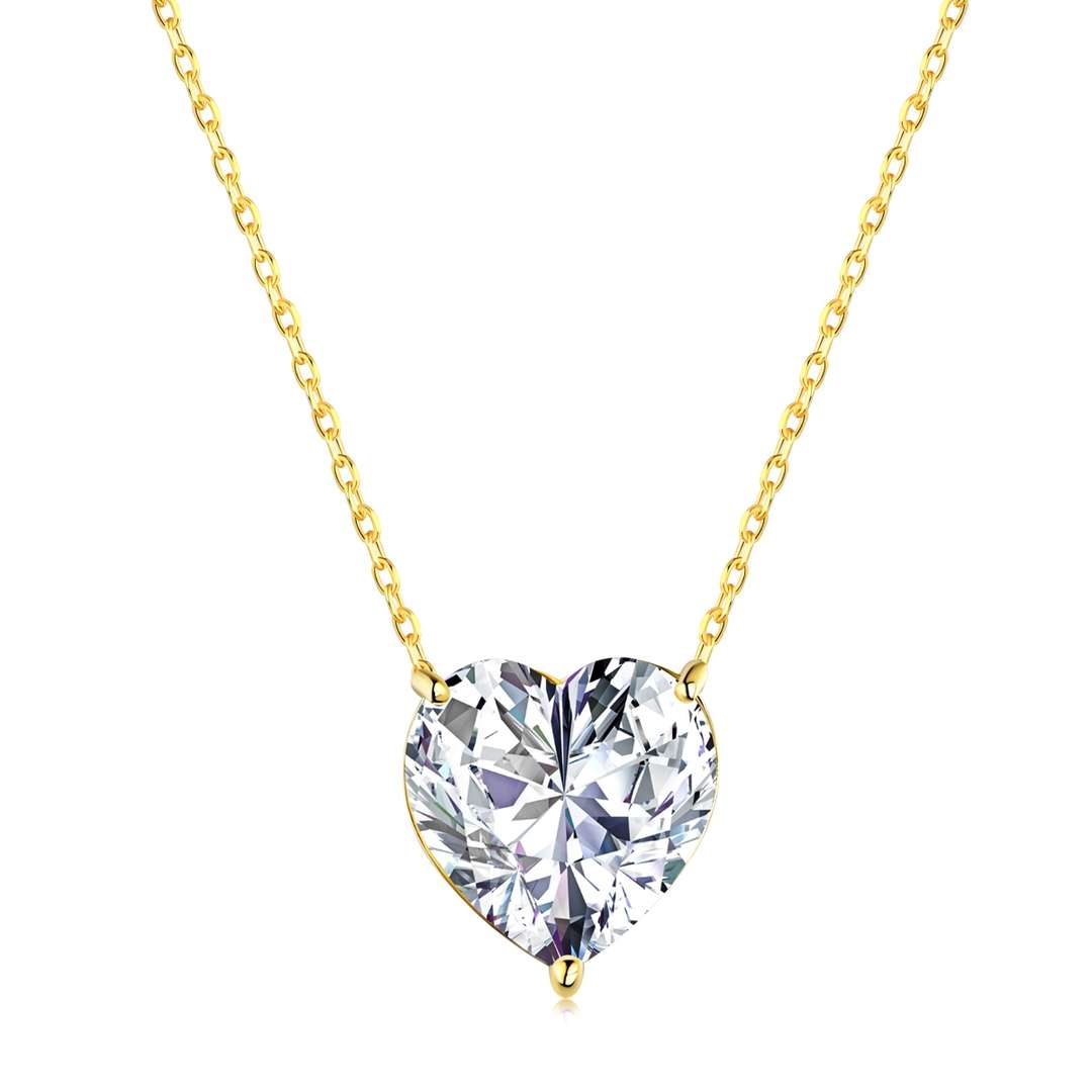 [Lora-Jewelry] Collier en forme de cœur rayonnant de 6,0 carats