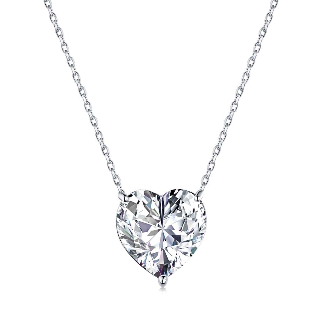 [Lora-Jewelry] Collier en forme de cœur rayonnant de 6,0 carats