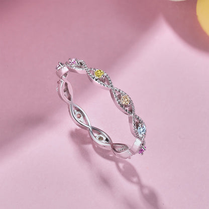 [Lora-Jewelry] Bague élégante et énergique à taille ronde