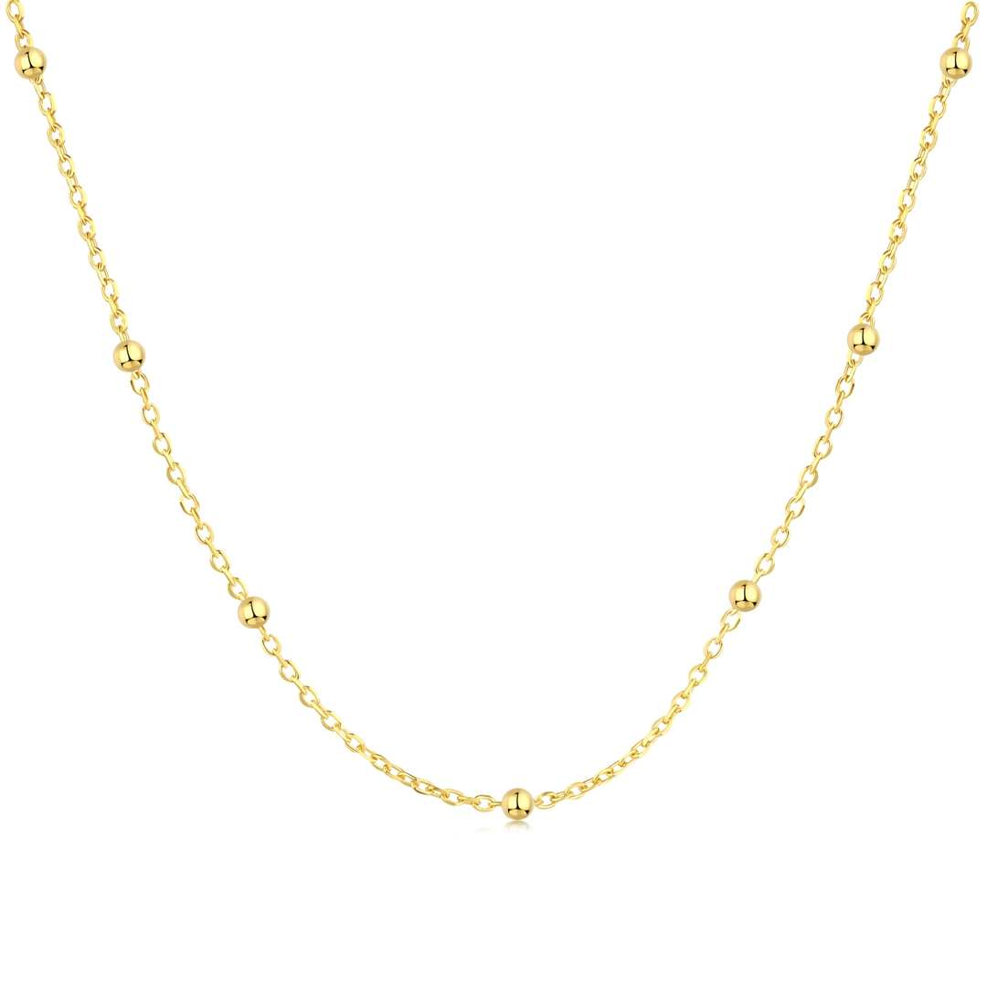 [Lora-Jewelry] Collier simple à petite chaîne de clavicule en perles