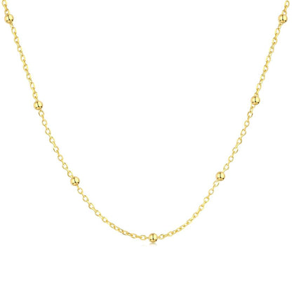 [Lora-Jewelry] Collier simple à petite chaîne de clavicule en perles