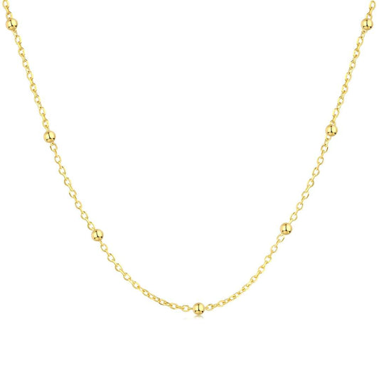 [Lora-Jewelry] Collier simple à petite chaîne de clavicule en perles