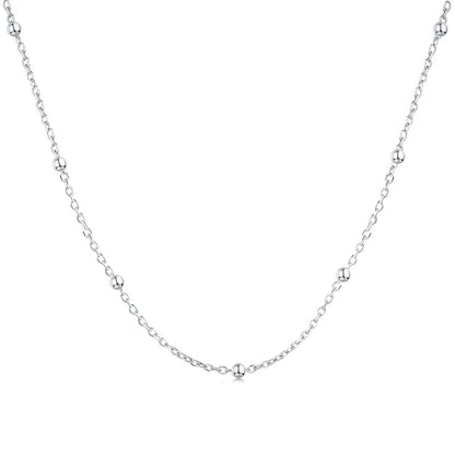 [Lora-Jewelry] Collier simple à petite chaîne de clavicule en perles